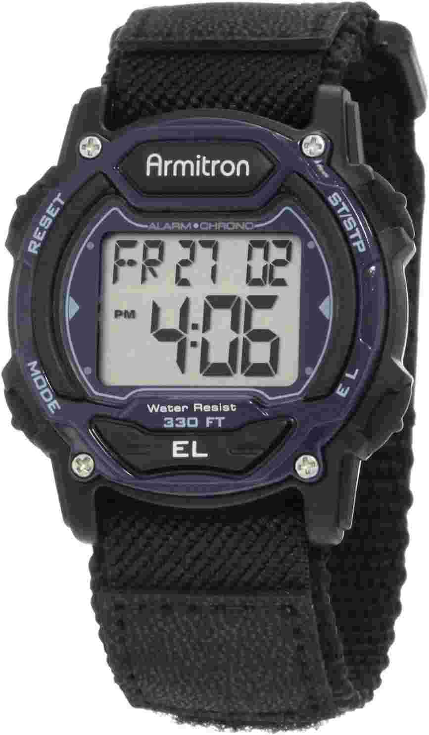 Sport Unisex Digital Chronograph Nylon Strap Watch, 45-7004