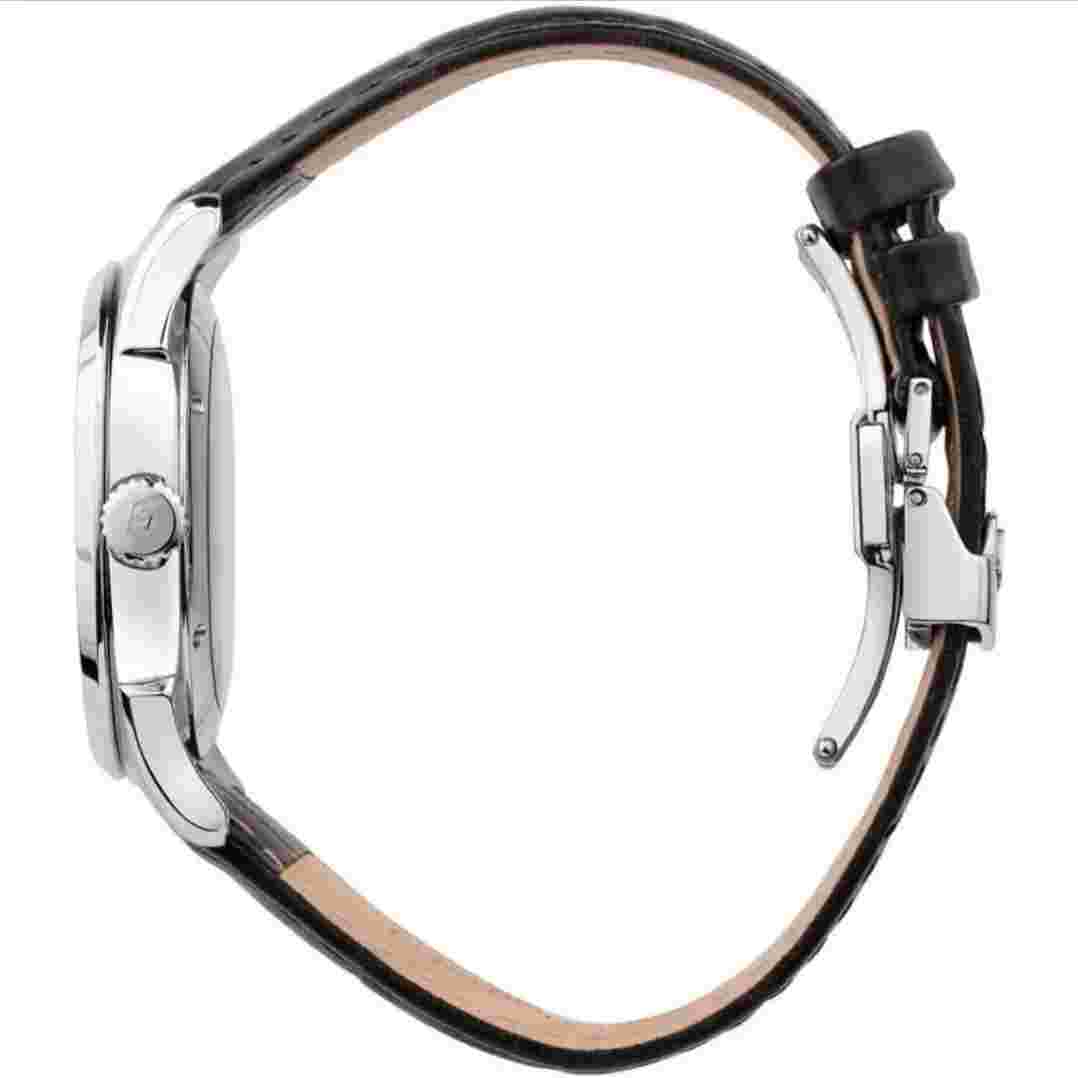 PHILIPH WATCH ROMA AUTOMATIC SWISS MADE WHITE DIAL BLACK LEATHER R8221217002