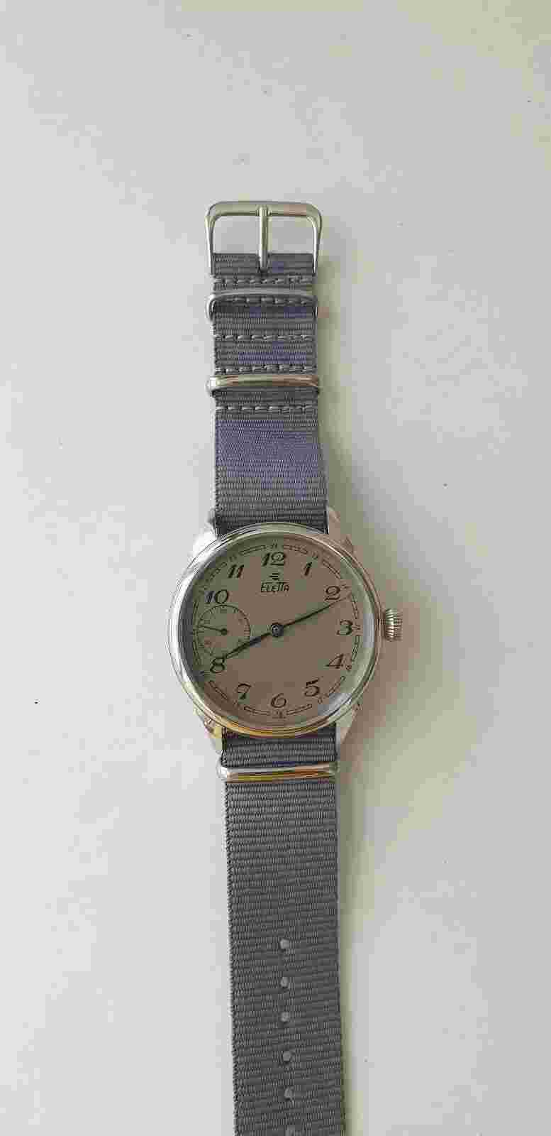 Vintage Watch Eletta Cal. Unitas 285/497 Oversized Stainless Steel