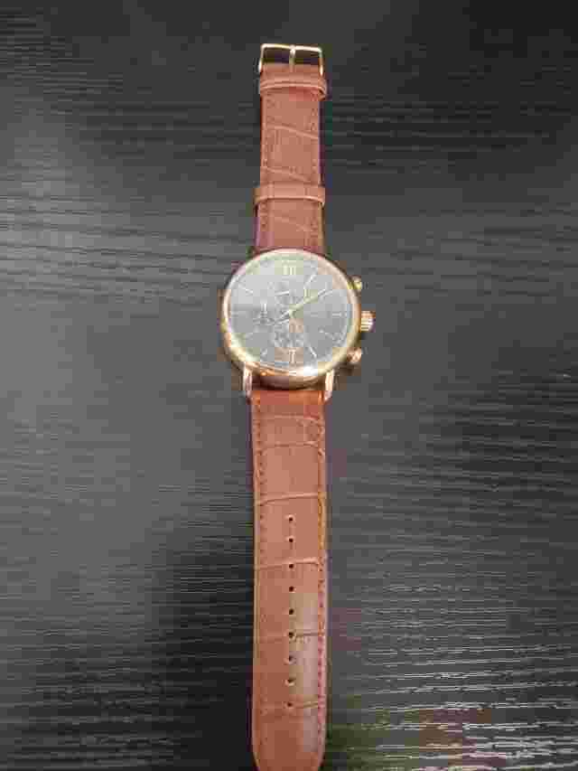 🔥RARE New Romilly 43mm Men's Chronograph Watch Rose Gold Tone