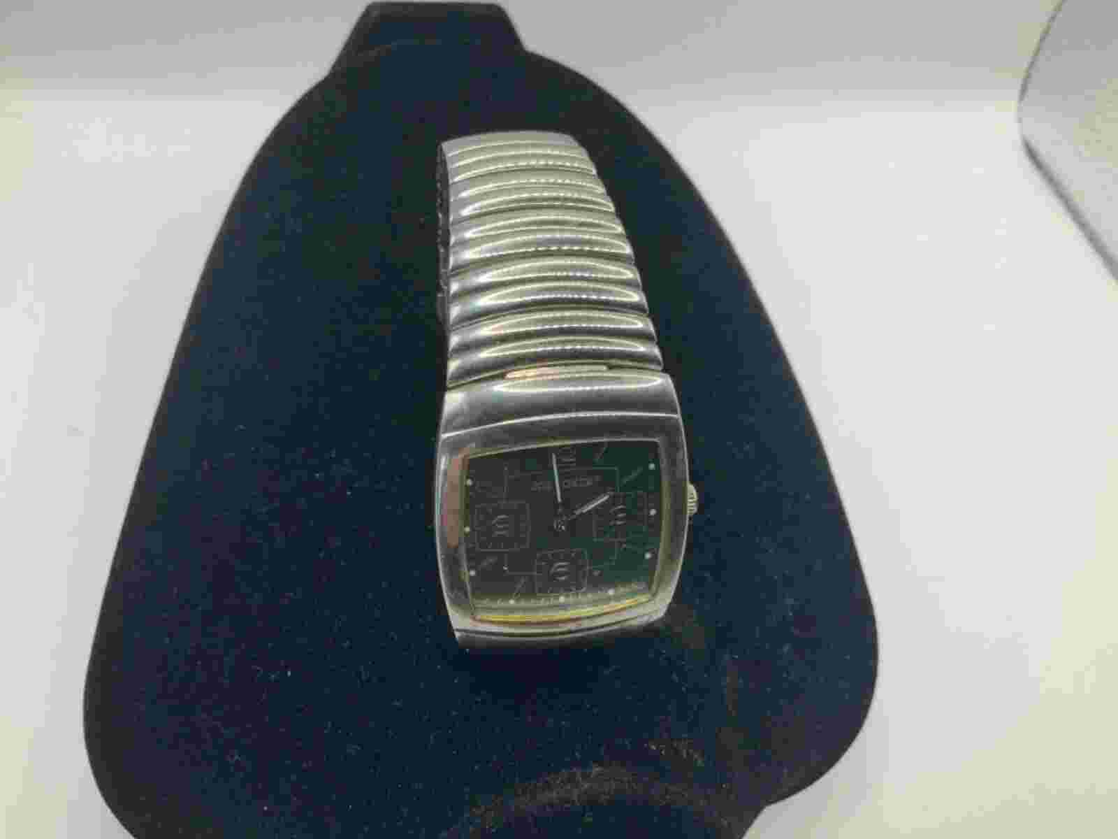 Vintage Joe Boxer Watch Stainless U5438106 Needs battery heavy duty Rare Look