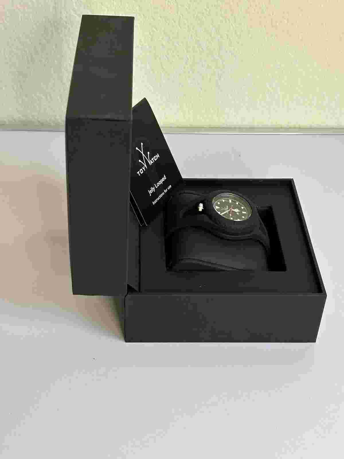 Toy Watch Unisex Black Dial Jelly Looped Watch