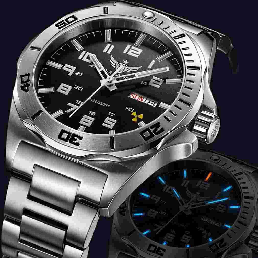 YELANG Men Automatic Watch Military Luminous Mechanical Wristwatch 10ATM Sport