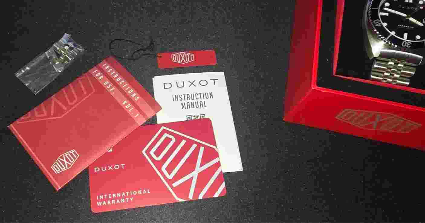 Duxot Tortuga Automatic Men's Watch Red/blue. (DX-2026-33)