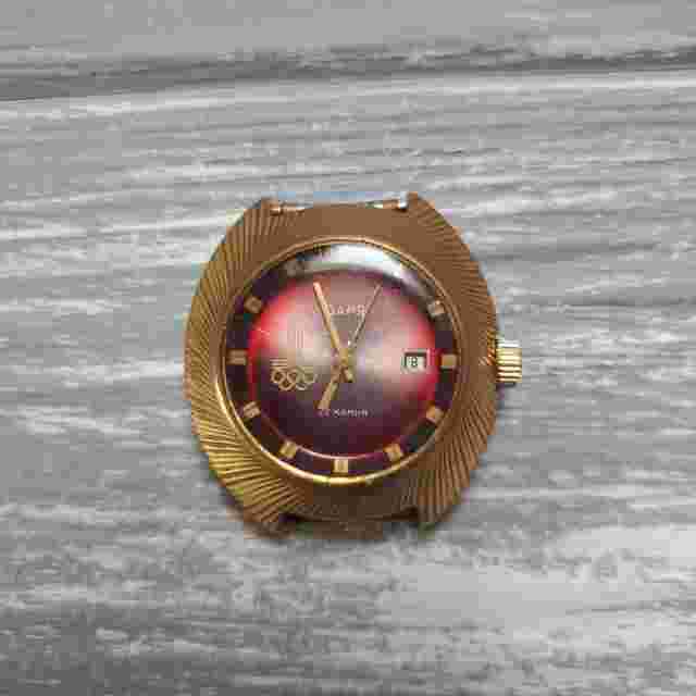 ZARIA ZARYA Olympic Watch 22 Jewels Gold Plated.