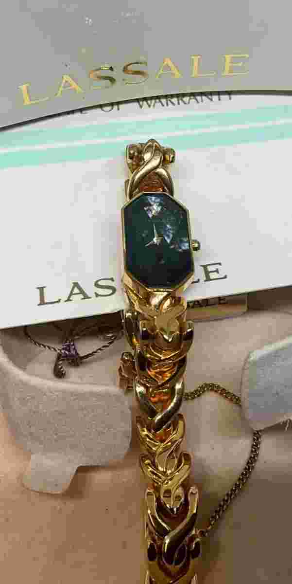 Vintage New old stock LaSalle womens watch with box / papers, very nice find