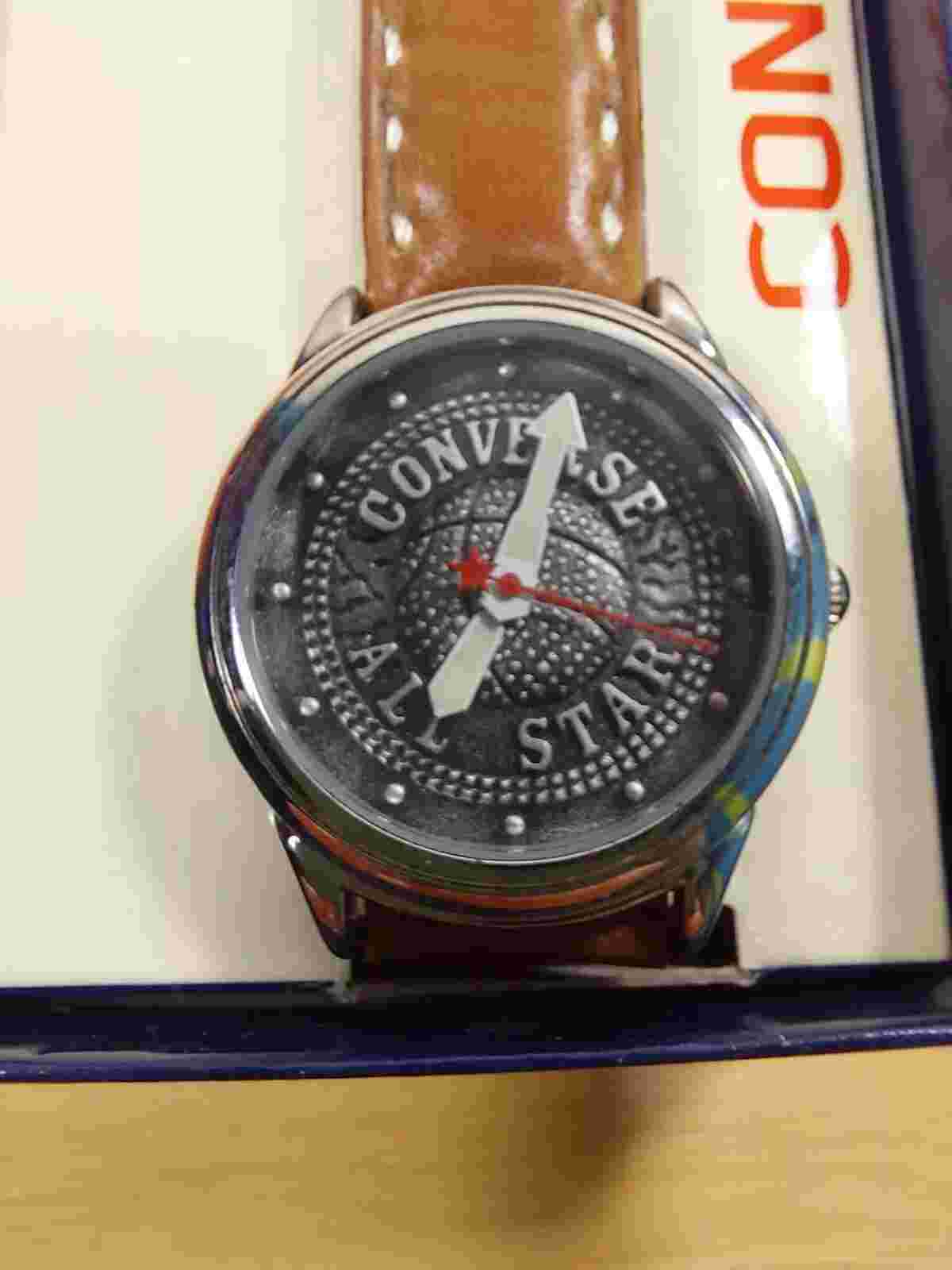Converse All Star Basketball Wristwatch w/ Leather Band New in Box