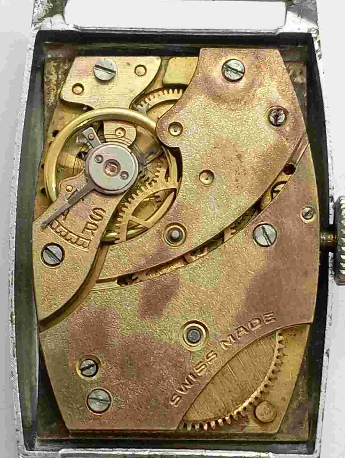 VINTAGE Tank Watch Swiss Cal. MST 320 Medana 320 Working - Stops Nice Case READ!