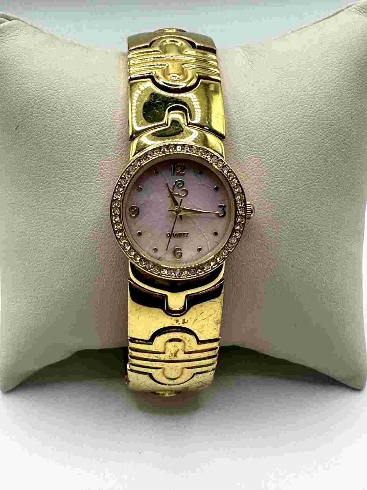 WOMENS COLLEEN LOPEZ GOLDTONE  WRISTWATCH