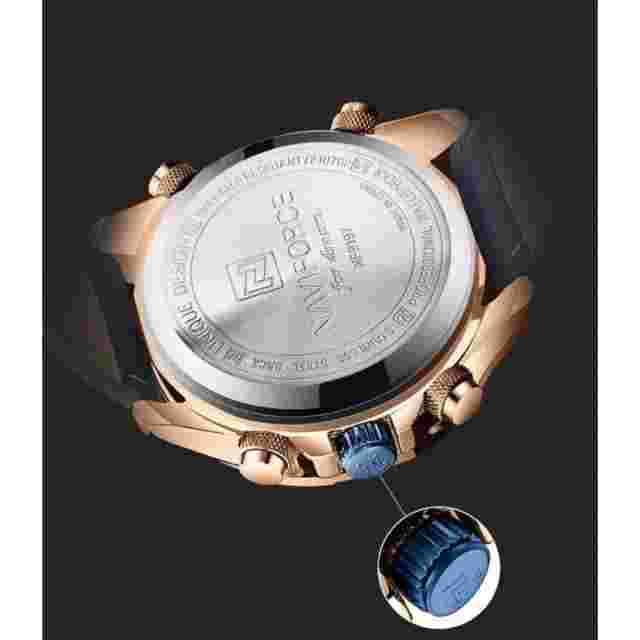 Naviforce Blue Leather Men Watch NF9197L RG/BE/BE
