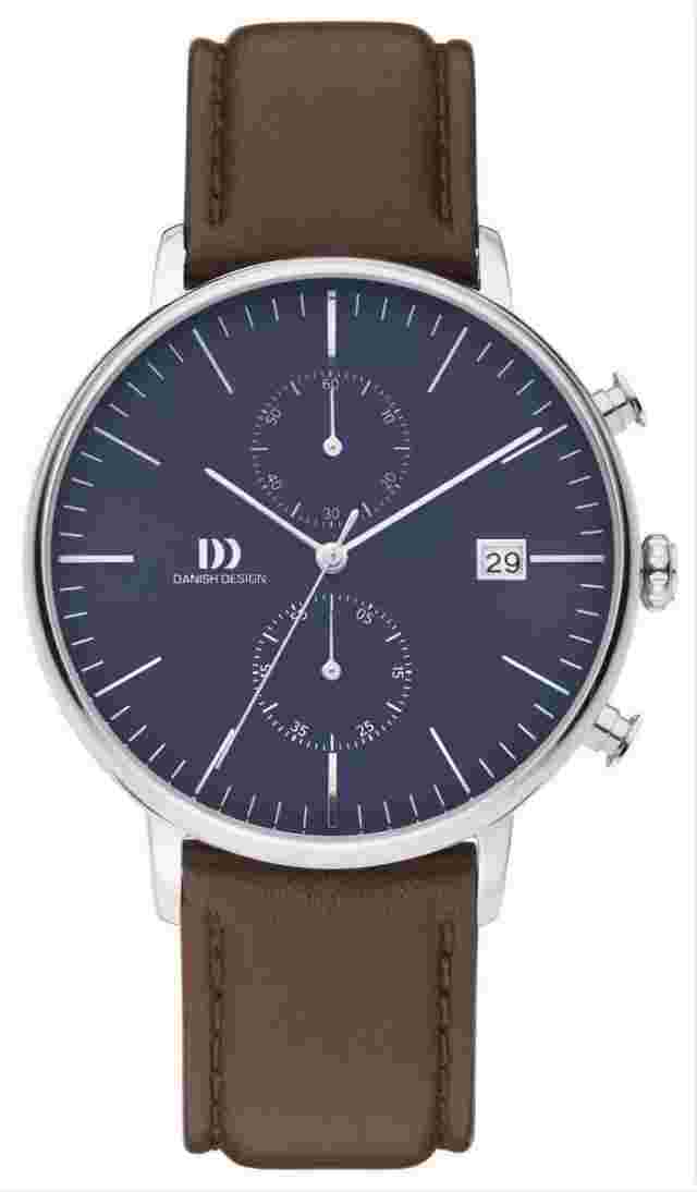 Danish Design Mens Tidlos Koltur Chrono Watch - Brown/Blue
