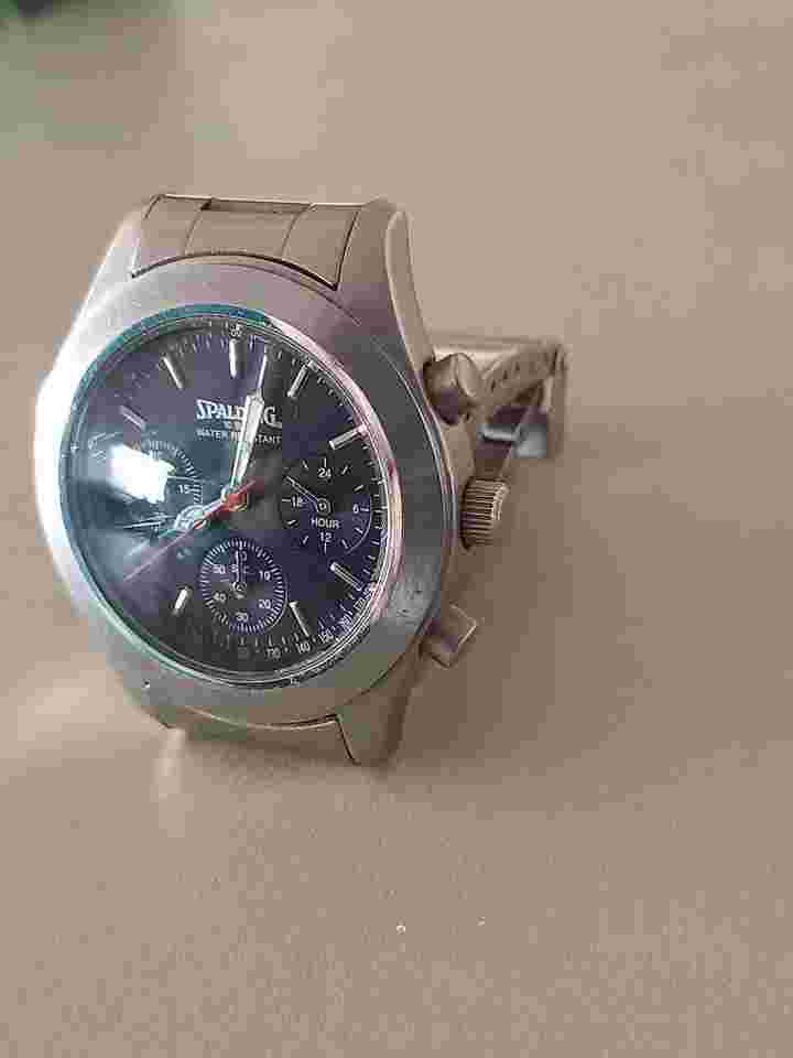 Watch Chronograph Waterproof Mercedes Hand Black