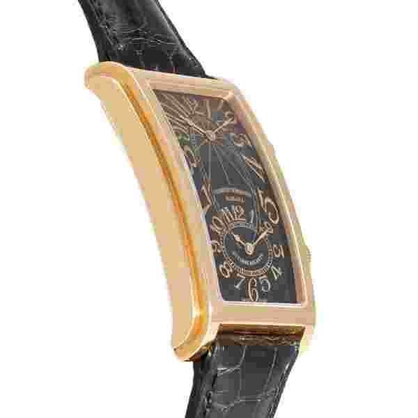 CUERVO Y SOBRINOS Prominente Dual Time 1112-8NG Black Dial Outlet Watch Men's