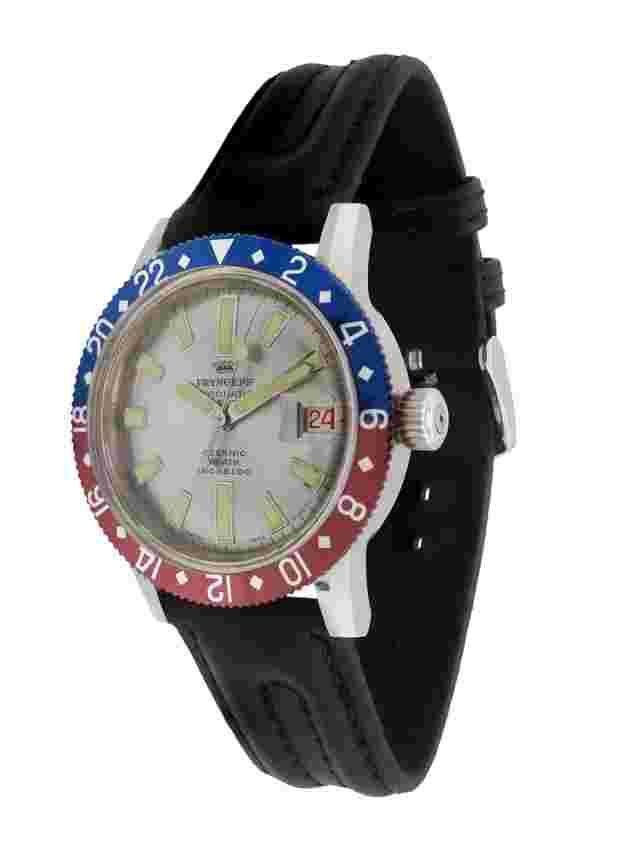 Pryngeps Stainless Steel "Oceanic" Diver 20 ATM Wristwatch with Date c. 1970