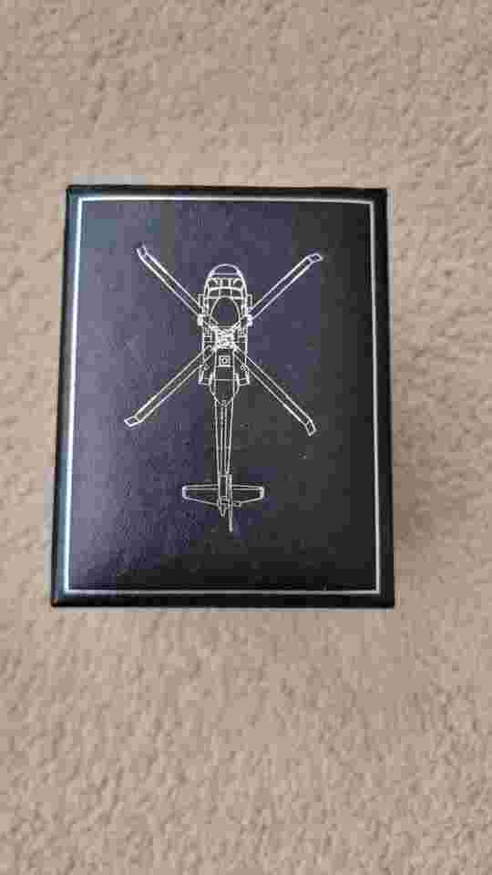 Bradford Exchange Black Hawk CHRONOGRAPH WATCH LIMITED EDITION Boxed Metal Case