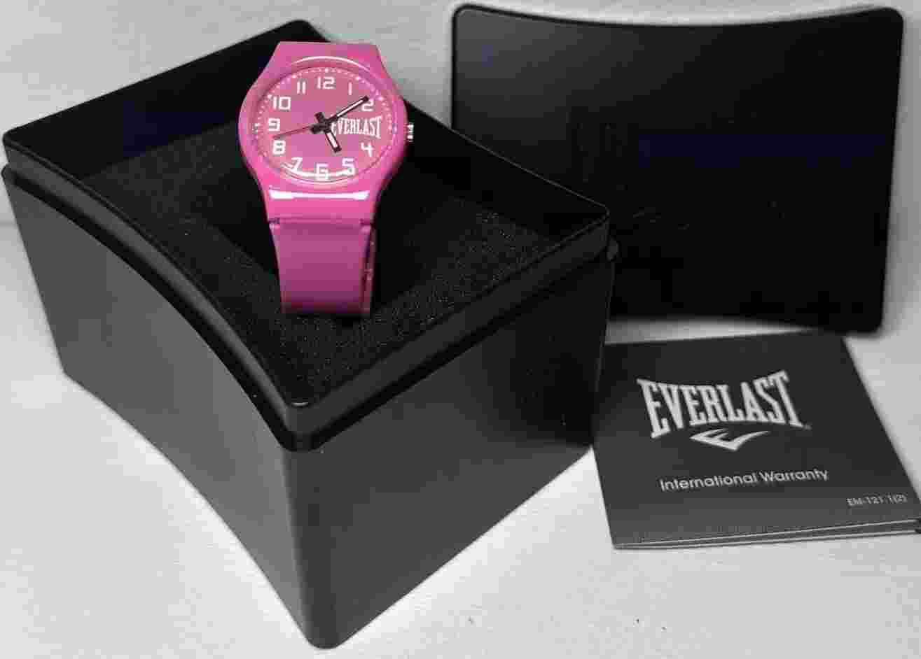 Everlast 33-700 Unisex Quartz Watch with Pink Dial  and Pink Strap EV-700-002