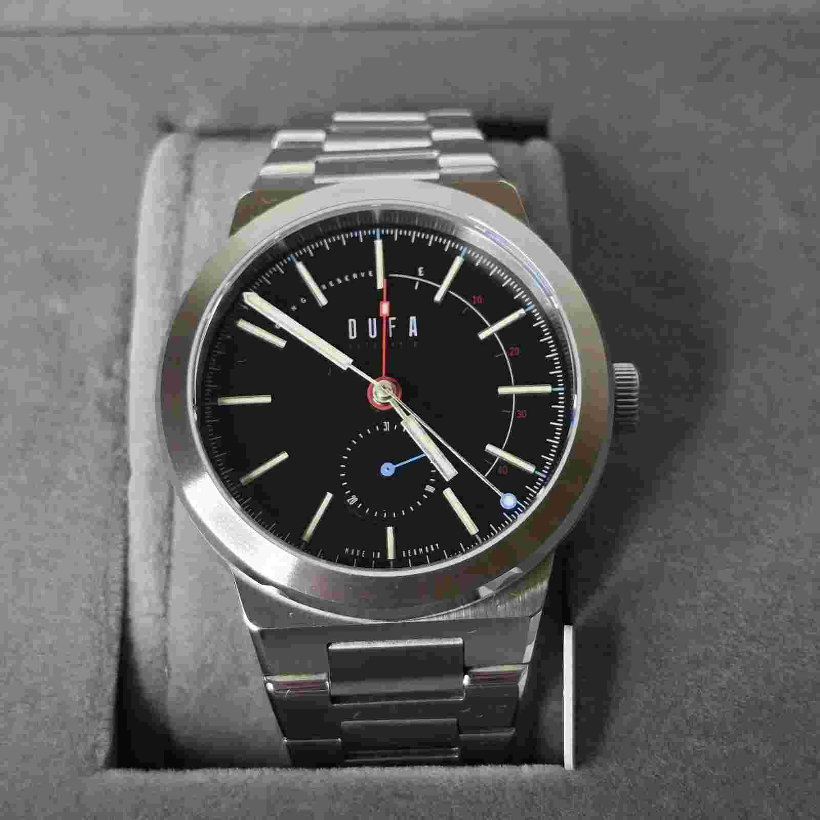 Dufa Gunter Automatic Black Watch 43mm NE57 Power Reserve