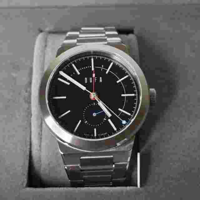 Dufa Gunter Automatic Black Watch 43mm NE57 Power Reserve