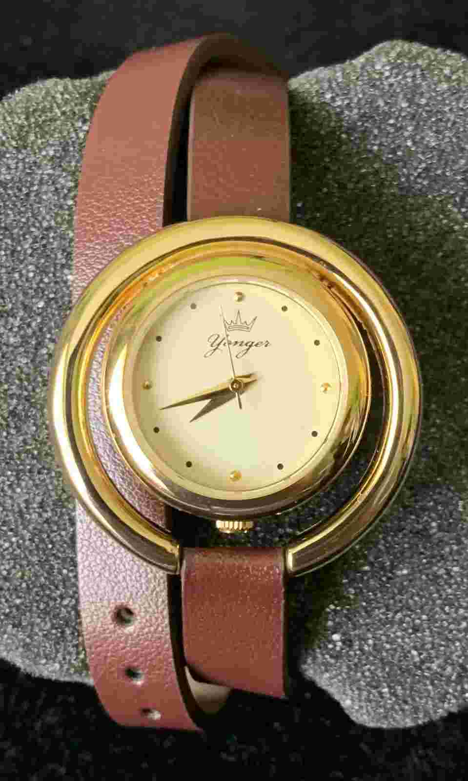 NEW Yonger & Bresson Qvartz Women watch Leahter Bracelet size 34 mm