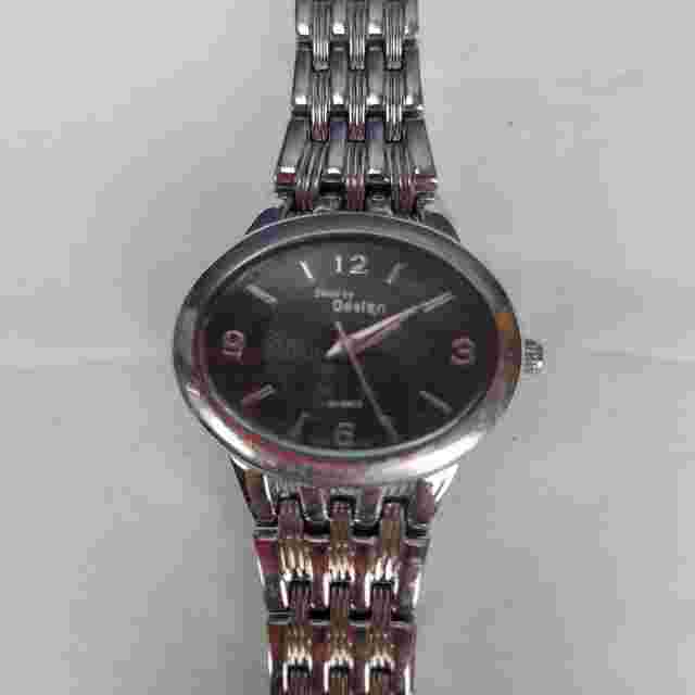 Watch Steel By Design Women Black Dial Silver Band