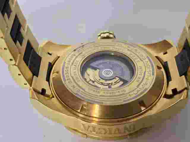 Invicta Reserve Meteorite Swiss Automatic Watch Open Heart Lefty 53mm 0220 Gold
