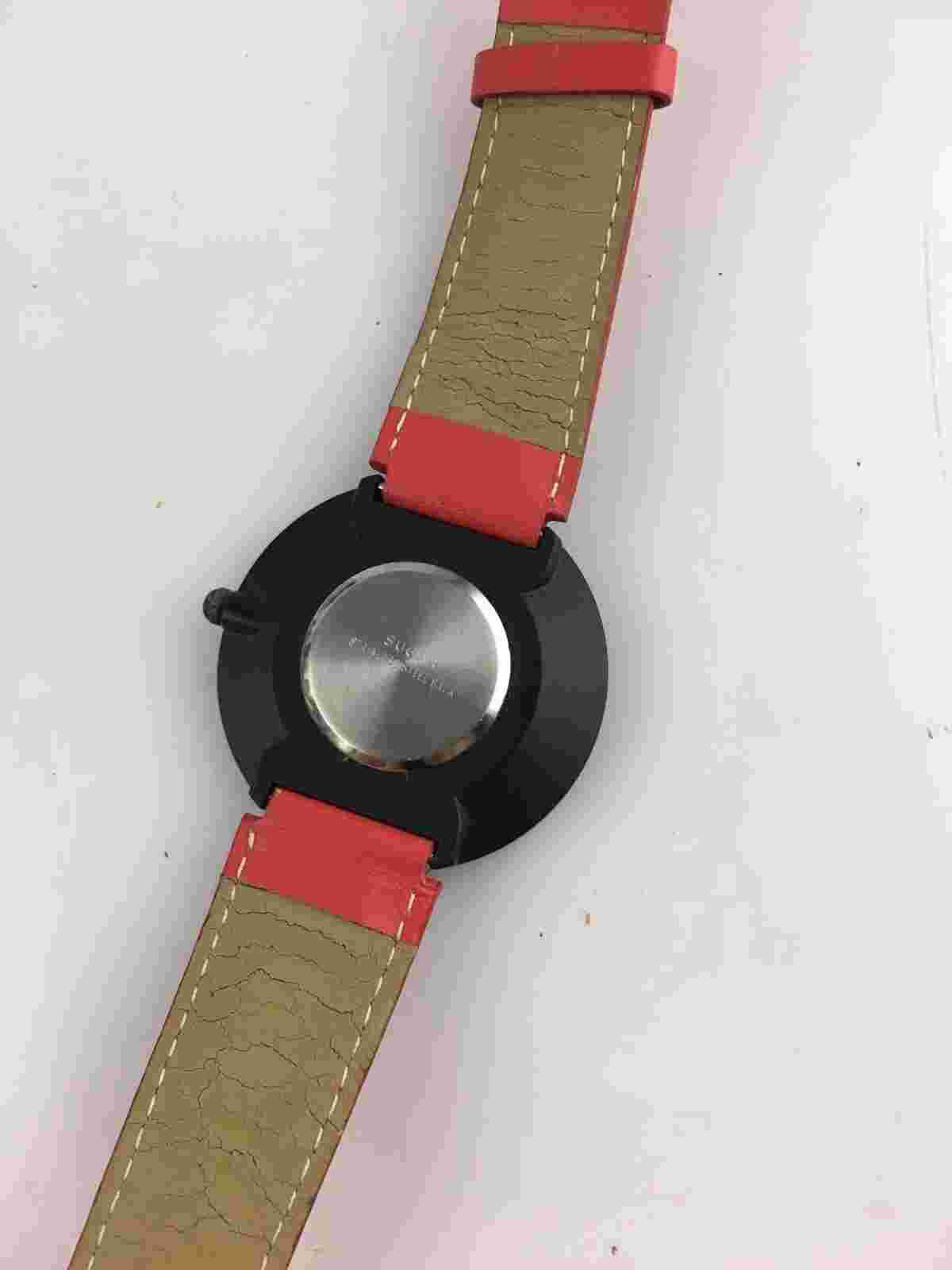 M&M Primo Emporio Women's Watch 41 Mm Quartz Red Rhinestones Used Working