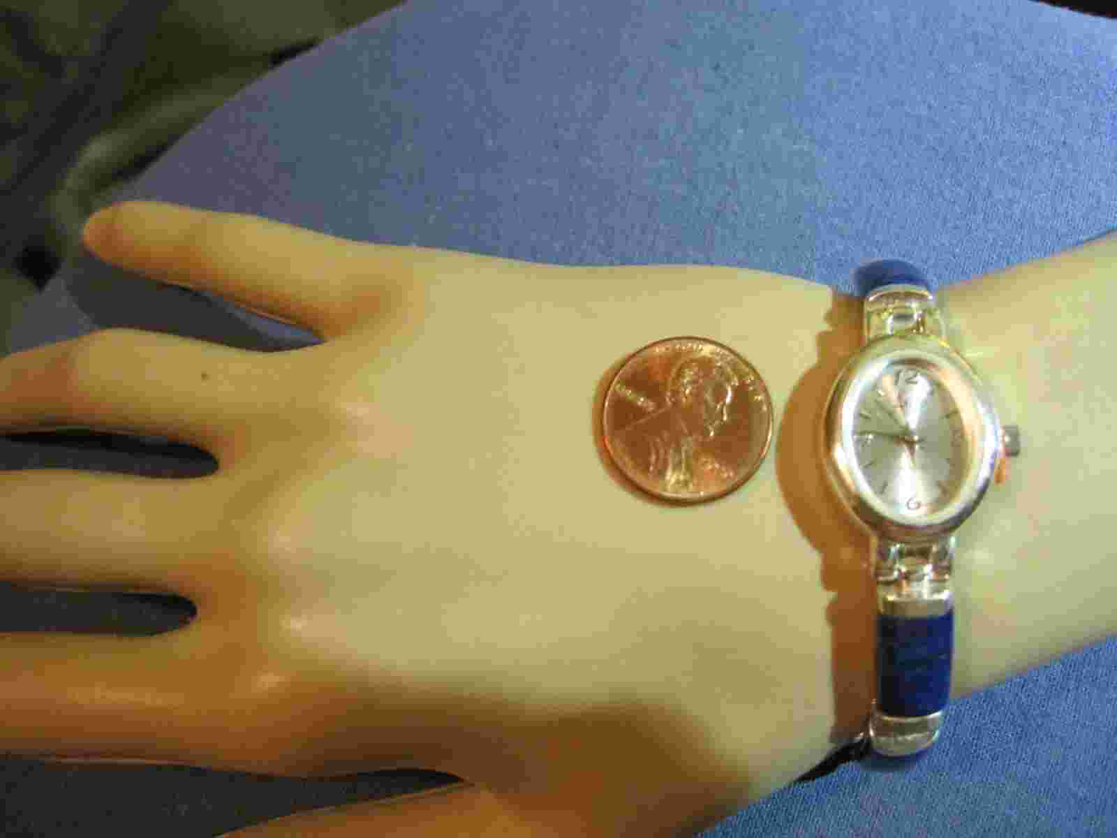 H471 ladys  sterling silver ARIA lapis watchbracelet