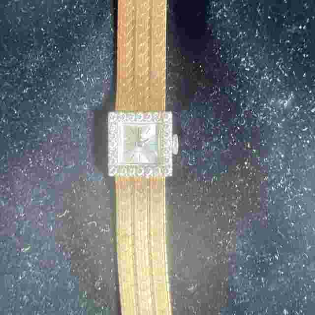 Bucherer 17 Jewels18k  1ct Diamond Ladies Watch