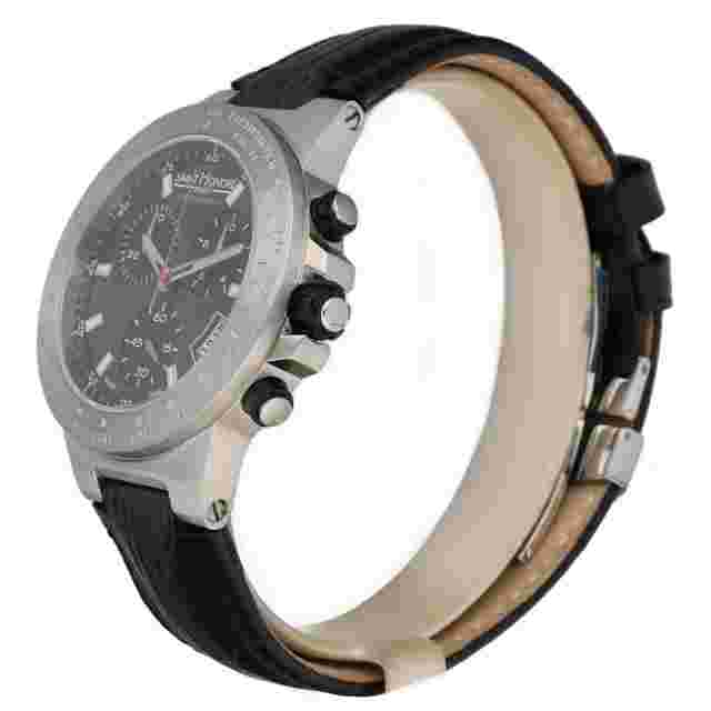 Saint Honoré 890130.1-D11 Chronograph 41mm Steel Black Leather Quartz Mens Watch