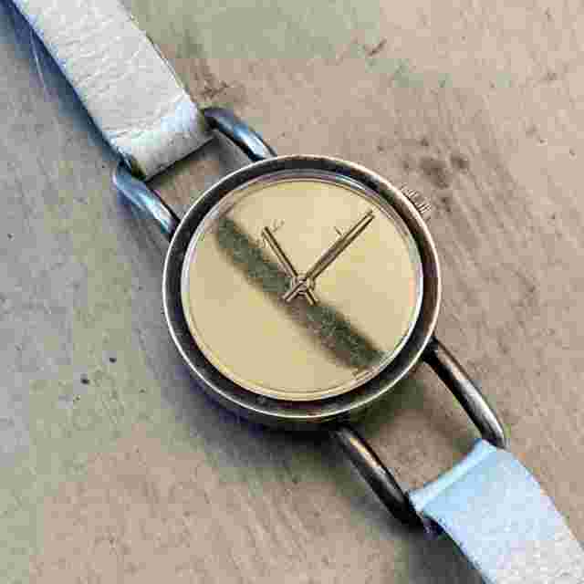 Vintage .800 Silver Case Kenneth Jay Lane 17 Jewel Swiss Mechanical Watch