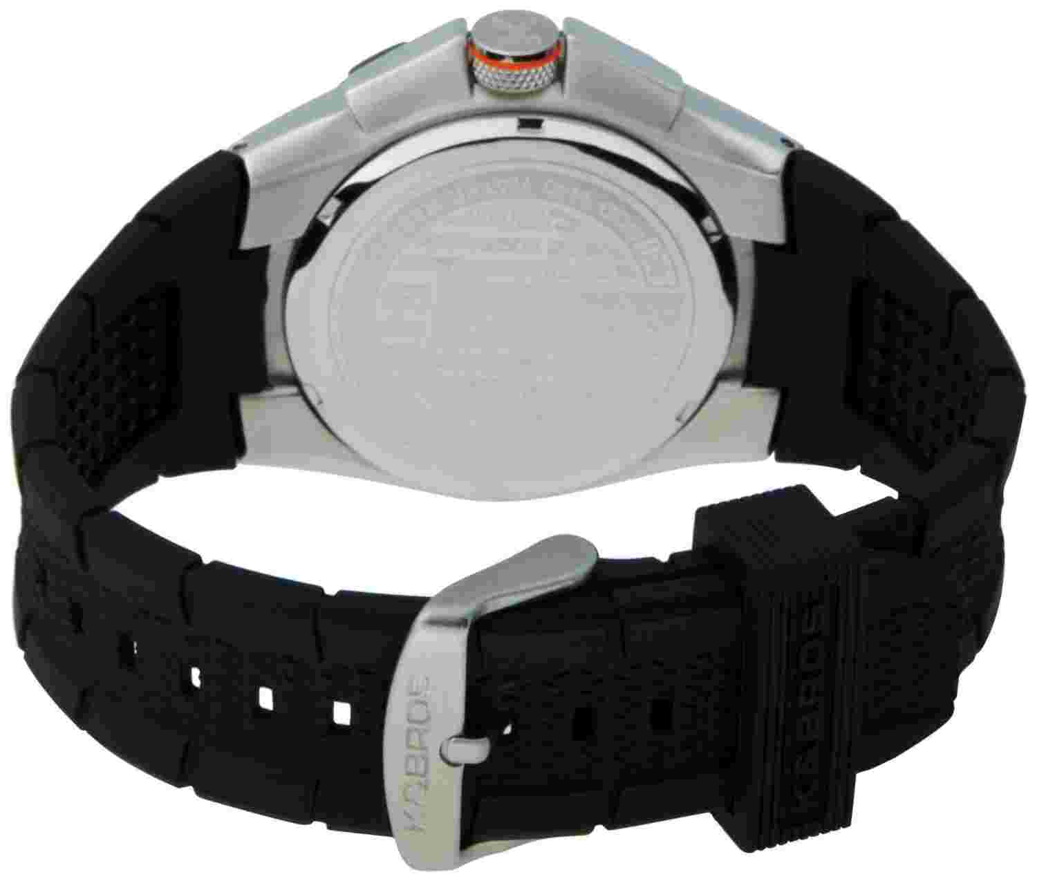 K&Bros Men's 9440-2 Steel Boardmaster Silver-tone Black Watch