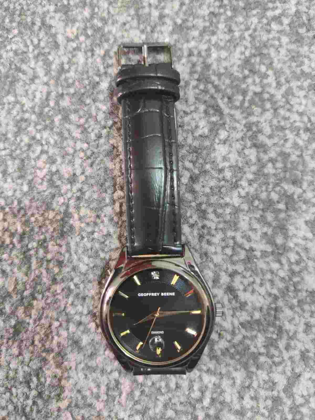 geoffrey beene diamond watch