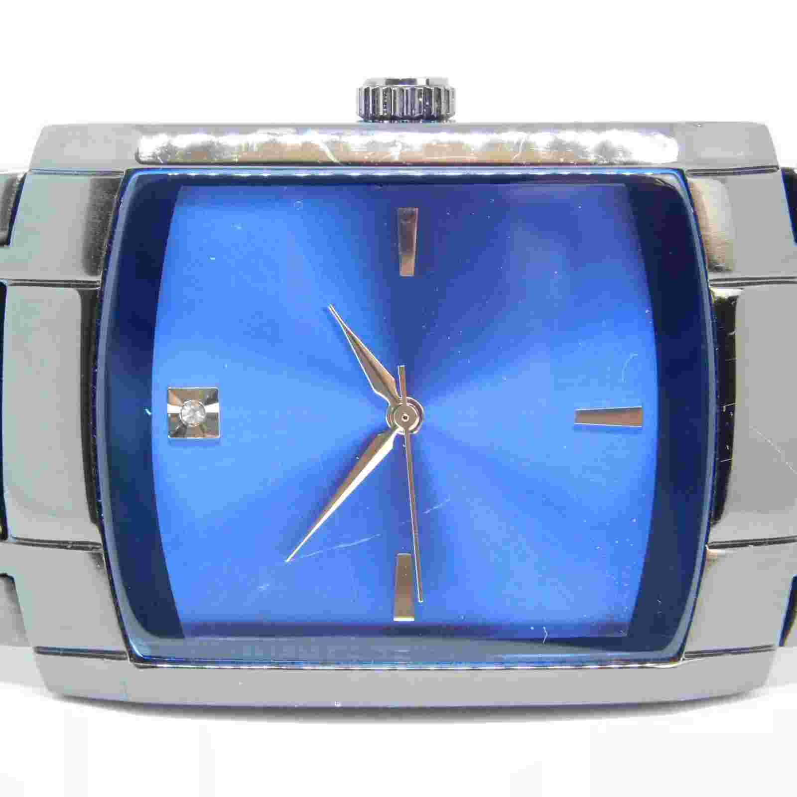 FMD FMDPU013 Diamond Dark Tone Quartz Analog Men's Watch Sz. 7" New Battery