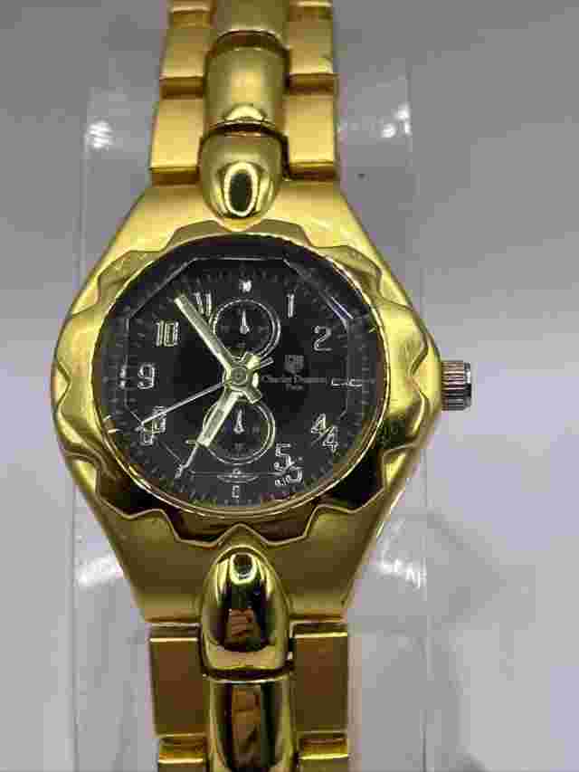 Charles Dumont Paris Women's Quartz Watch Gold Tone Band- New Battery