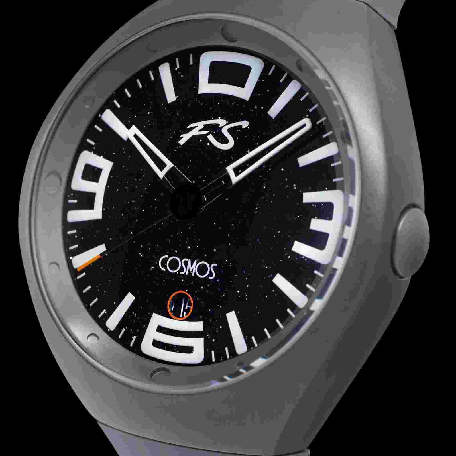 Szanto Icon Frank Stephenson Cosmos Watches Black Dial Gray Strap IC-FS-9002