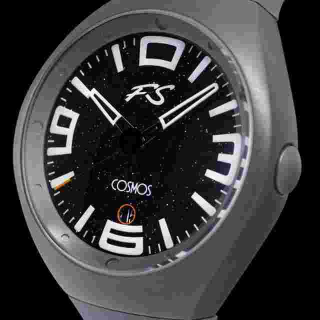 Szanto Icon Frank Stephenson Cosmos Watches Black Dial Gray Strap IC-FS-9002