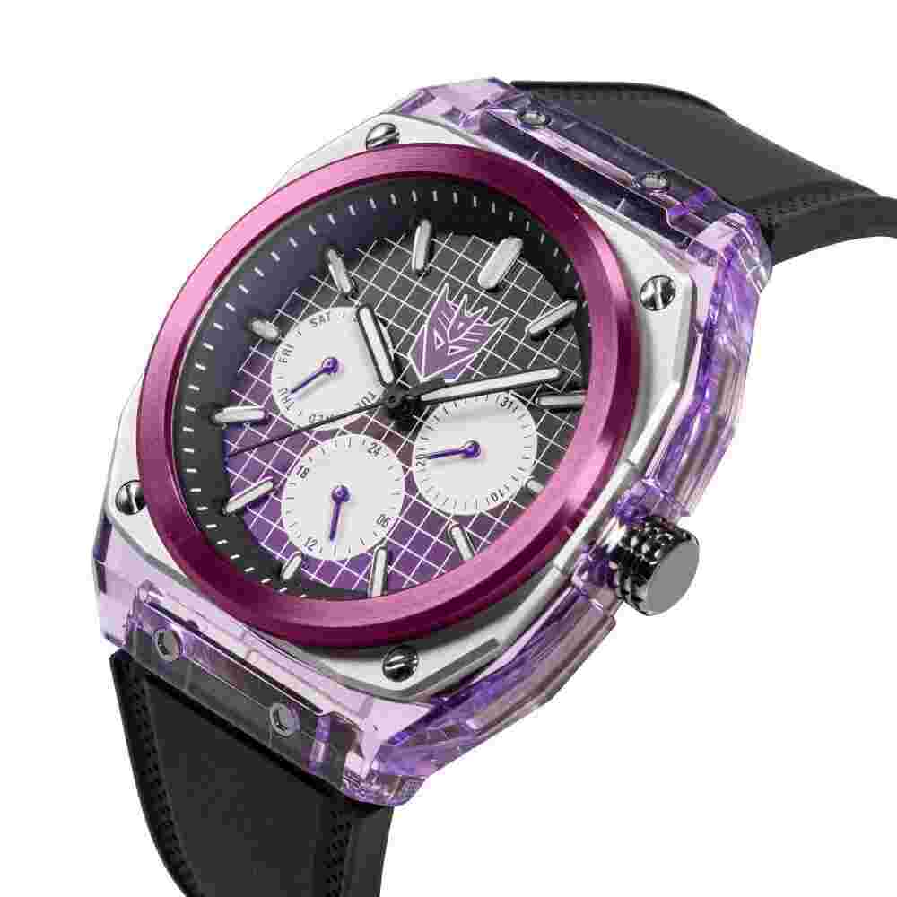 Infantry MOD 42 Transformers Decepticon Black Silicon Strap Men's Watch MOD42-PN