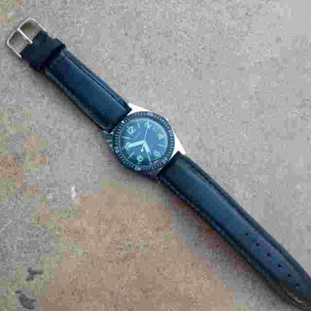ANKER Skin Diver Manual Wind Vintage 36mm Swiss Movement By CAUNY