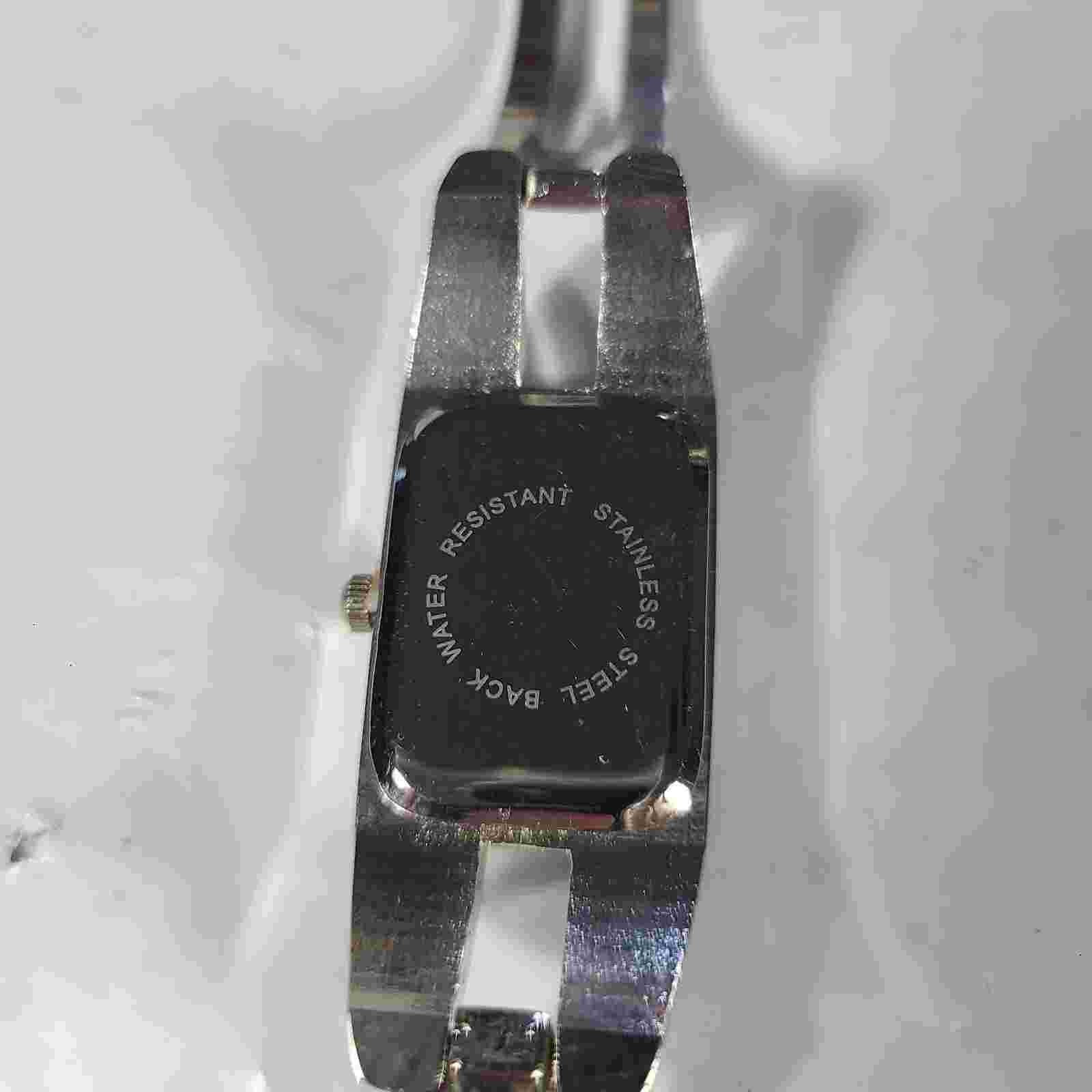 Women's Kimio Quartz Watch Silver Tone Bracelet Adjustable Band Tested & Works