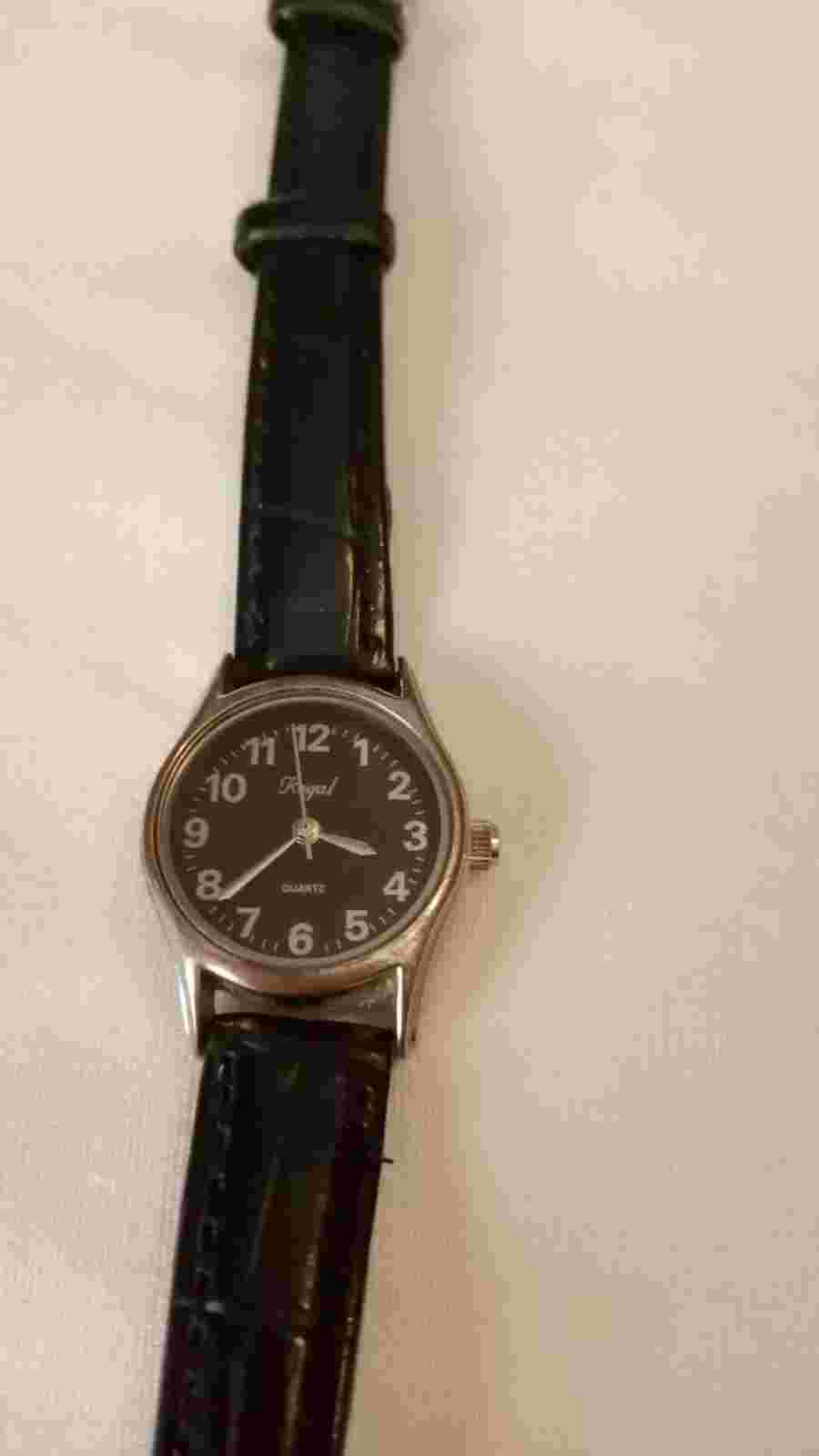 Regal Watch Round Face Black UR & Penn 1943-2008 65ars Jubileum Women's Vintage