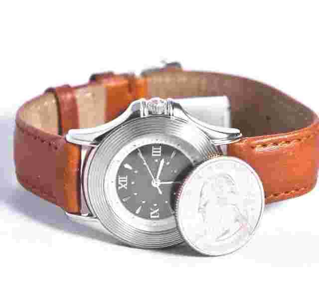 Mauboussin Brown Leather Automatic Swiss Made Men's Watch With Date