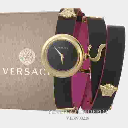 Versace Women ´s Wristswatch VEBN00218 V-flare Leather BRAND Watch