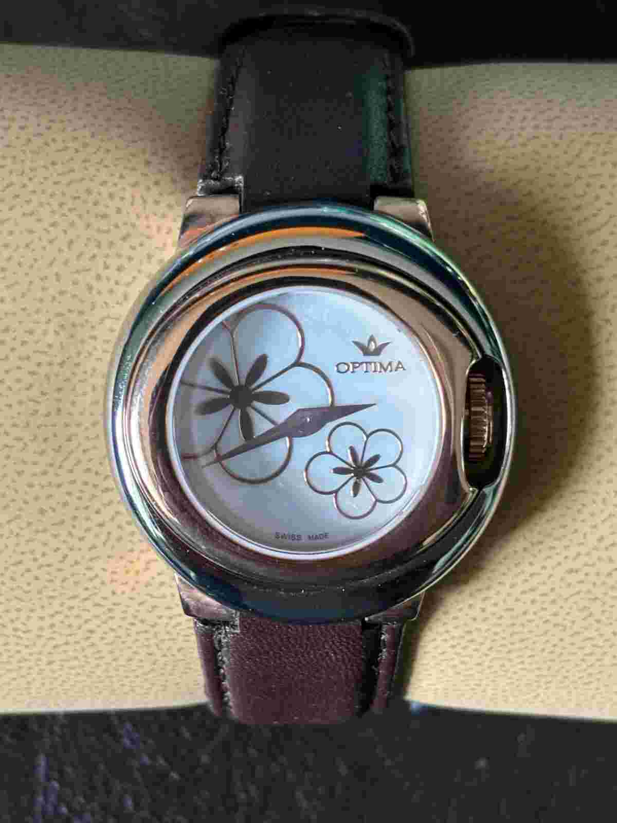 Optima - Swiss Watch - Flowers