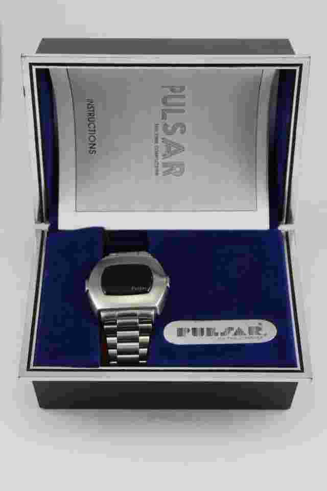Pulsar Date Command brushed stainless steel