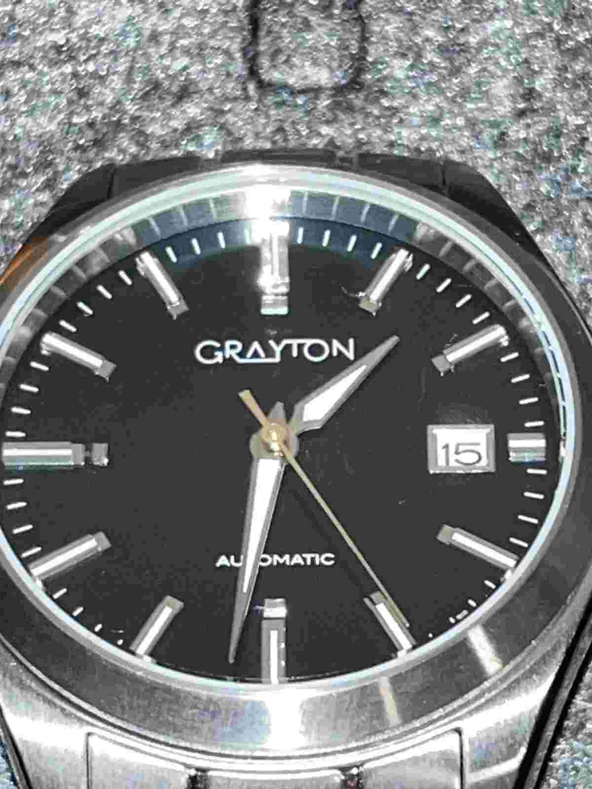 Grayton Sport SS Matcha Watch Self Winding Stainless Water Resistant GR22929AD