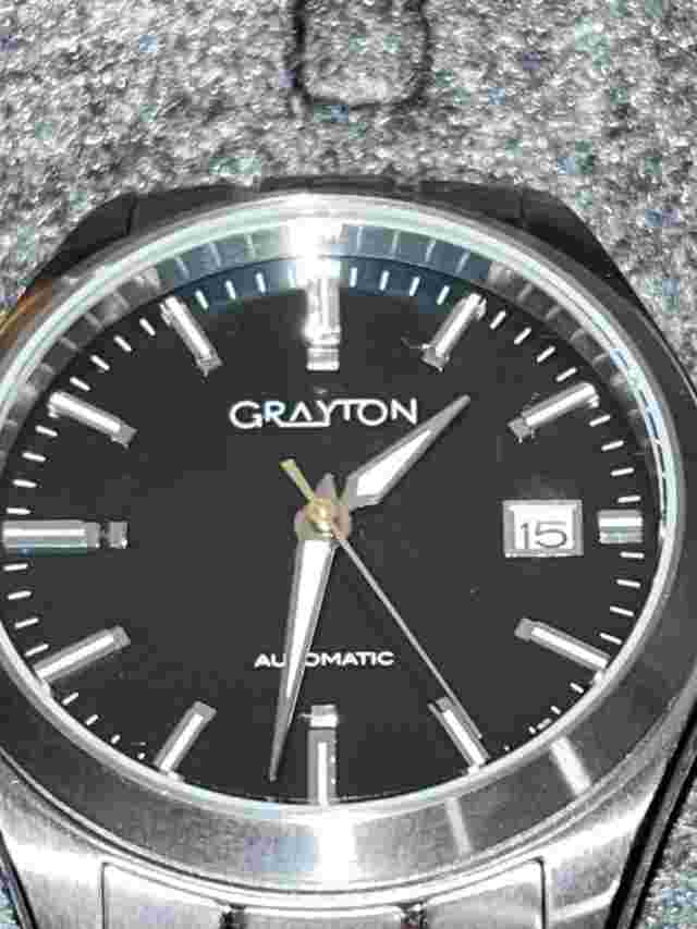Grayton Sport SS Matcha Watch Self Winding Stainless Water Resistant GR22929AD