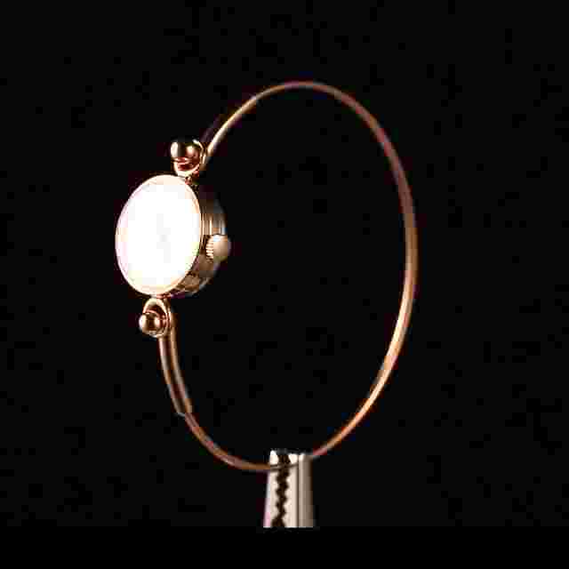 Vintage small cocktail gold-plated women's mechanical wristwatch. Chaika watch