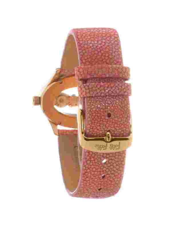 Folli Follie Oval Automatic Watch Rose Gold Coral Women Multicolor Watches