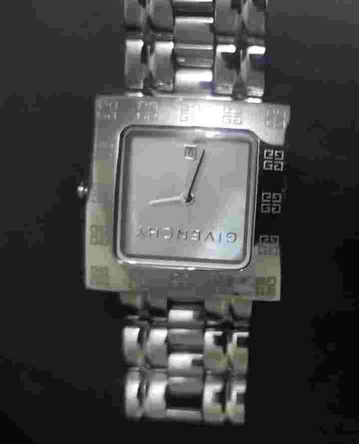 Givenchy 1558692 APSARAS White Silver Steel Square Quartz Women's Watch Genuine