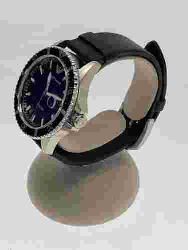 EMPORIO ARMANI QUARTZ ANALOG LEATHER BLU BLK SS AR-11516 2-2211 WRISTW